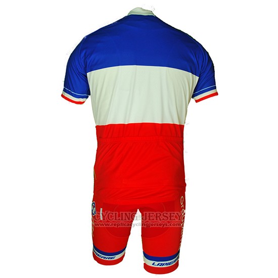 2018 Cycling Jersey France Red White Short Sleeve and Bib Short